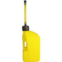 Image of Tuff Jug 20 Litre Fuel Can With Standard Cap & Auto Spout - Yellow/Yellow