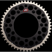 Image of Renthal Twin Ring Rear Sprocket - Honda CR/CRF 125/250/450 Up To 2024 - 50T Black