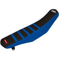 Image of Polisport Zebra Seat Cover - Yamaha YZ 125/250 2002-21 - Blue/Black