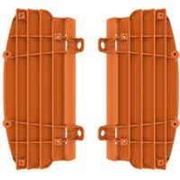 Image of Polisport Radiator Louvres - KTM SX/SXF 2016-22, XC-W/EXC/EXC-F 2017-22, Husqvarna TC/FC 2016-22, TE/FE 2017-22 - Orange