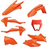 Polisport Enduro Plastics Kit - KTM EXC 250/300 & EXC-F 250/350/450/500 2017-19 - Orange
