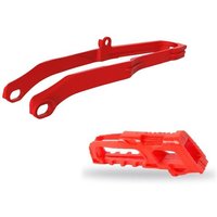 Polisport Chain Guide & Slider Kit - Honda CRF250R/RX 2020-21, CRF450R/RX 2019-21 - Red