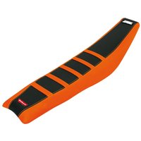 Image of Polisport Zebra Seat Cover - KTM SX/SXF 2016-18, EXC/EXC-F 2017-18 - Orange/Black