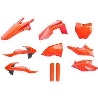 Polisport Full Plastics Kit - KTM SX 125/150/250 & SXF 250/350/450 2016-18 - Fluro Orange