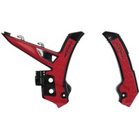 0026105.323 - Acerbis X-Grip Frame Guards For Gas Gas EC 250/300 & EC 250/350/450/500 F 2024-2025 - Black/Red