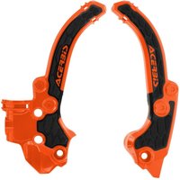 0026536.209 - Acerbis X-Grip Frame Guards For KTM SX50 2024-2025 - Orange/Black