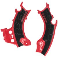Image of 0026618.349 - Acerbis X-Grip Frame Guards For Honda CRF250R & CRF450R 2025 - Red/Black