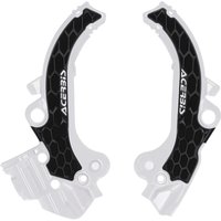 0026504.237 - Acerbis X-Grip Frame Guards For KTM SX65 & Husqvarna TC65 & Gas Gas MC65 2024-2025 - White/Black