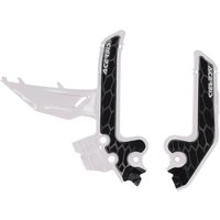 Image of 0026988.237 - Acerbis X-Grip Frame Guards For KTM SX85 & Gas Gas MC85 2025 - White/Black