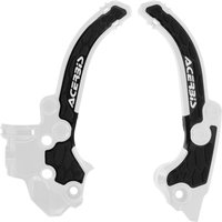 0026536.237 - Acerbis X-Grip Frame Guards For KTM SX50 & Husqvarna TC50 & Gas Gas MC50 2024-2025 - White/Black