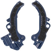 0026504.251 - Acerbis X-Grip Frame Guards For KTM SX65 & Husqvarna TC65 & Gas Gas MC65 2024-2025 - Blue/Black