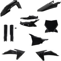 Image of 0026805.090 - Acerbis Full Plastics Kit For KTM SX 125/250/300 & SXF 250/350/450 2023-2024 - Black