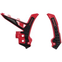 0026105.349 - Acerbis X-Grip Frame Guards For Gas Gas EC 250 300 & EC 250 350 450 500 F 2024-2025 Red/Black