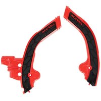 0026345.349 - Acerbis X-Grip Frame Guards For Beta RR 250/300/350/390/430/480 Racing 2024 & RR Race 2025 - Red/Black