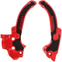 0026536.349 - cerbis X-Grip Frame Guards For KTM SX50 & Husqvarna TC50 & Gas Gas MC50 2024-2025 - Red/Black