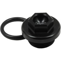 24-192 - Works Connection Oil Fill Plug For Kawasaki KX250 2005-2007, KXF250 2004-2023, KX250XC 2020-2023, KXF450 2006-2023, KX450XC 2020-2023, Suzuki RMZ250 2004-2006 Black