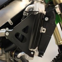 18-B300 - Works Connection Radiator Braces For Kawasaki KXF250 2021-2024, KX250XC 2020-2024, KXF450 2019-2023, KX450XC 2020-2023 Black