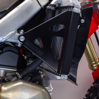 Image of 18-B710 - Works Connection Radiator Braces For Honda CRF250R 2022-2024, CRF250RX 2022-2024, CRF450R 2021-2024, CRF450RX 2021-2025 Black