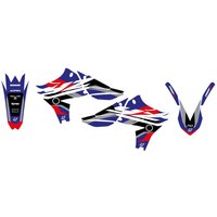 Image of 2240AB - Blackbird Dream 5 Graphic Kit For Yamaha YZF450 2010-2013 - Black/Blue/Red/Silver