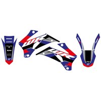 Image of 2234AB - Blackbird Dream 5 Graphic Kit For Yamaha WRF250 2007-2014 - Black/Blue/Red/Silver