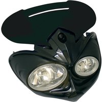 Image of Bike It Falcon H3-12V-55W Fairing Headlight - Black/Red