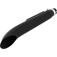 Image of Bike It Universal 19" Turnout Silencer With Clamp & Reducers - Matt Black