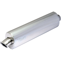 Image of Viper Alloy Oval 3-Bolt Exhaust Race Can - Suzuki GSF 1200 Bandit 1996-2000