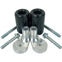 Image of BikeTek Black STP Crash Protectors Set - BMW K1200R 2005-08