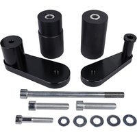 BikeTek Black STP Crash Protectors Set - Kawasaki Ninja 650R 2007-08