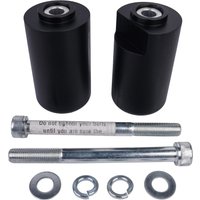 BikeTek Black STP Crash Protectors Set - Kawasaki ZX9R Ninja 2002-03