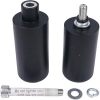 Image of BikeTek Black STP Crash Protectors Set - Yamaha YZF-R6 2003-05