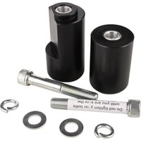 Image of BikeTek Black STP Crash Protectors Set - Yamaha R1 2015-20