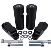 BikeTek Black STP Crash Protectors Set - Honda CBR250R 2011-13
