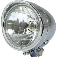 Image of Bike It Universal Bullet 4 1/2" H4 Headlight - Chrome