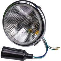 Image of Bike It Universal Bates Style 5 3/4" Side Mount Left Dip Headlight - Chrome