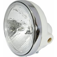 Image of Bike It Universal 7" Round 12V 35W Headlight With Diamond Eye Lens - White