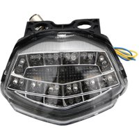Image of Bike It LED Rear Tail Light With Clear Lens & Integral Indicators - Kawasaki Ninja 250R 2009-13