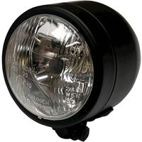 Image of Bike It Universal Single Round Dominator Bottom Mount Headlight - Matt Black