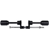 BikeTek Black STP Crash Protectors Set - Kawasaki Ninja 250R 2007-13