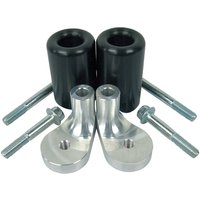 Image of BikeTek Black STP Crash Protectors Set - Triumph Daytona 675 2006-12