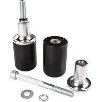 BikeTek Black STP Crash Protectors Set - Kawasaki ZX6R Ninja 2013-19