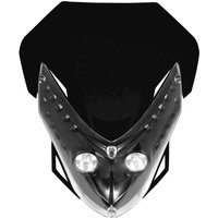 Image of Bike It Universal Spectre Fairing Headlight - Black