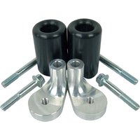 Image of BikeTek Black STP Crash Protectors Set - Ducati Streetfigher 848 2012-16