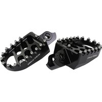 Image of BikeTek Wide Foot Pegs - Suzuki RMZ450 2008-09 - Black