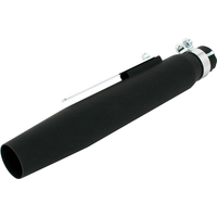 Image of Bike It Universal 15" Tapered Silencer With Clamp & Single Reducer - Matt Black