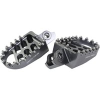 Image of BikeTek Wide Foot Pegs - Suzuki RMZ450 2008-09 - Gun Metal