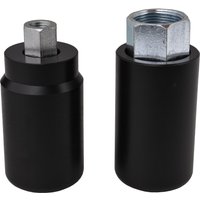 BikeTek Black STP Crash Protectors Set - Hyosung GT650 Comet 2004-11