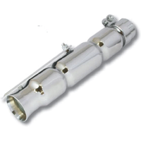 Image of Bike It Universal 12" Bevel Shorty Removable Baffle 38-45mm Silencer