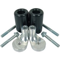 Image of BikeTek Black STP Crash Protectors Set - Yamaha YZF-R1 2009-12