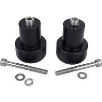 BikeTek Black STP Crash Protectors Set - Kawasaki ZX6R Ninja 1998-2004